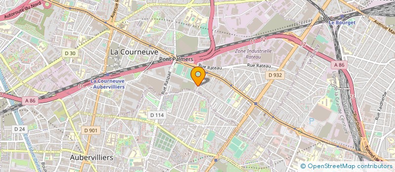 localisation de l'entreprise EUREKA à LA COURNEUVE