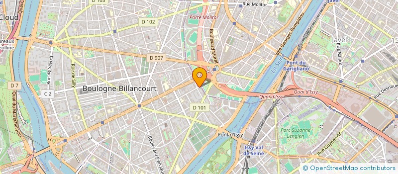 localisation de l'entreprise EUREKA à BOULOGNE-BILLANCOURT