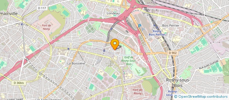 localisation de l'entreprise EUREKA à ROSNY-SOUS-BOIS