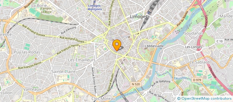 localisation de l'entreprise EUREKA ! à LIMOGES