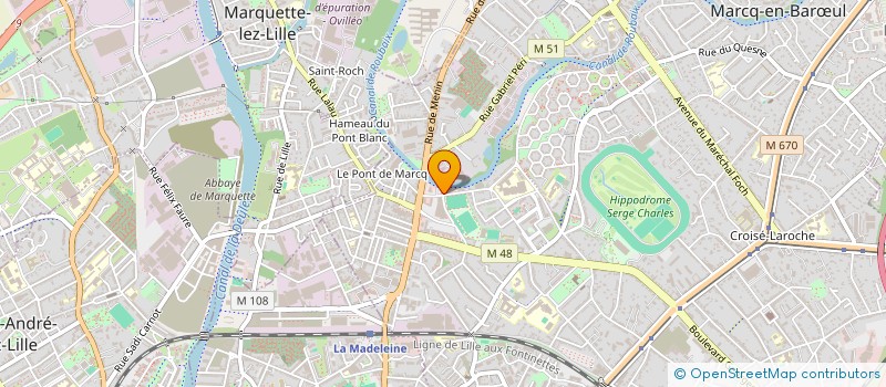 localisation de l'entreprise EUREKA à MARCQ-EN-BARŒUL