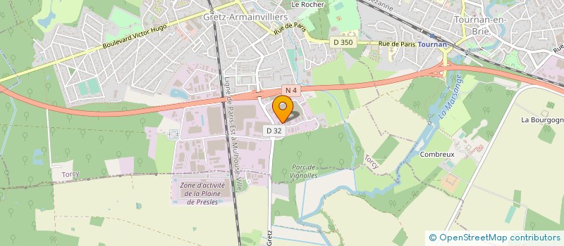 localisation de l'entreprise EUREKA BTP à GRETZ-ARMAINVILLIERS
