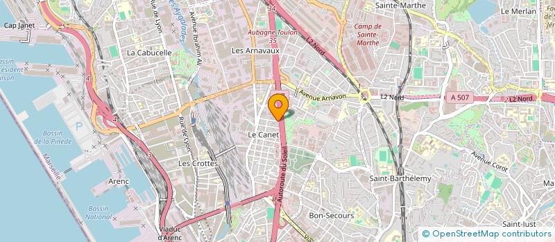 localisation de l'entreprise EUREKA CONSEIL ET FORMATION à MARSEILLE