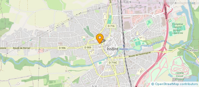 localisation de l'entreprise EUREKA MANAGER LA BUREAUTIQUE SARL à ISSOIRE
