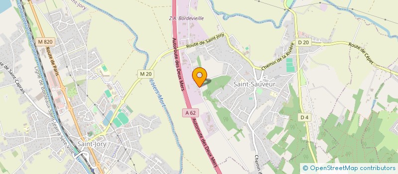 localisation de l'entreprise EUREKA PEINTURE  SAINT-SAUVEUR