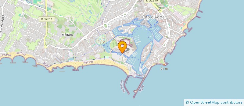 localisation de l'entreprise EUREKA PLONGEE  AGDE