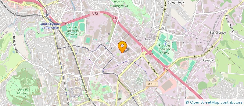 localisation de l'entreprise EUREKA RECUPERATION à SAINT-ETIENNE