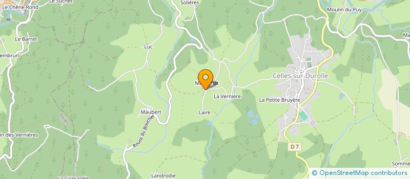 localisation de l'entreprise EUREKA SON  CELLES-SUR-DUROLLE