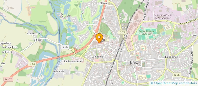 localisation de l'entreprise EUREKAVE  BRUZ