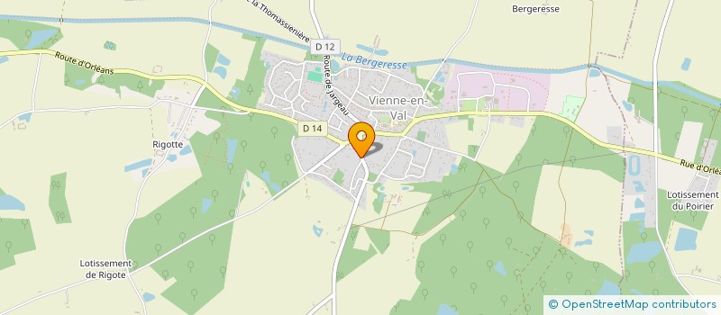 localisation de l'entreprise EURELKA à VIENNE-EN-VAL