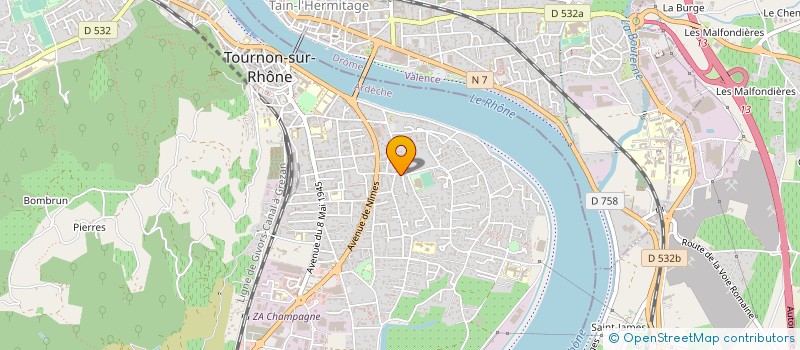 localisation de l'entreprise EUREMA à TOURNON-SUR-RHONE