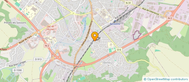 localisation de l'entreprise EUREMALCO FRANCE à BELLEU