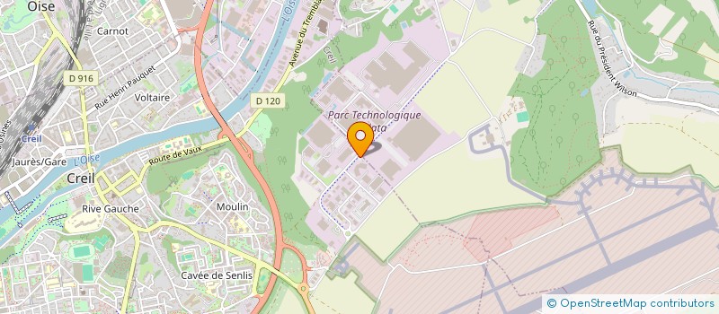 localisation de l'entreprise EUREP  CREIL
