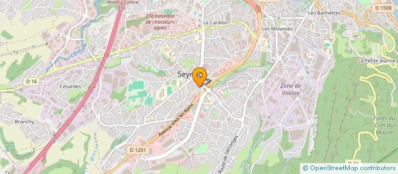 localisation de l'entreprise EUREX ALPHA à ANNECY