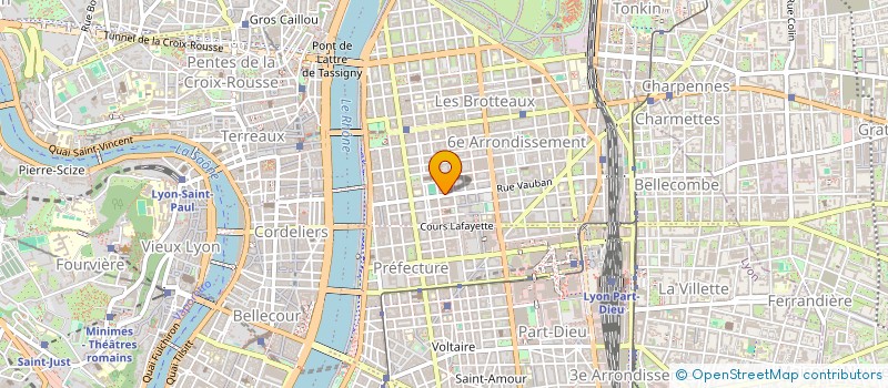 localisation de l'entreprise EUREX - FIDUCIAIRE EUROPEENNE RHONE EN ABREGEE EUREX RHONE  LYON