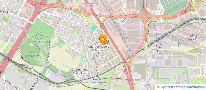 localisation de l'entreprise EUREX NEGOCE CONSEIL à RUNGIS