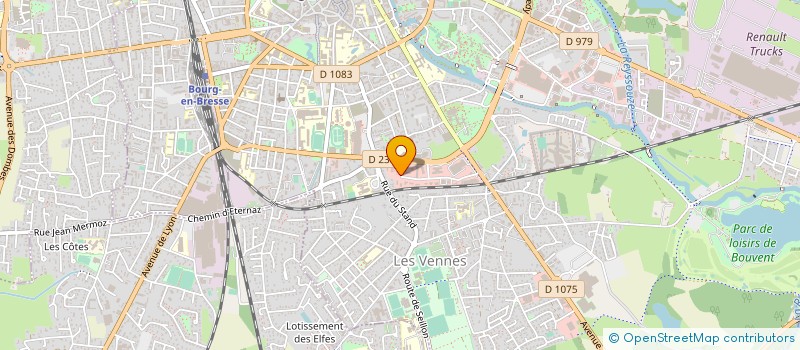 localisation de l'entreprise EUREX PELLETIER à BOURG-EN-BRESSE