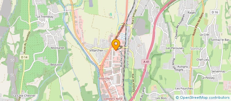 localisation de l'entreprise EUREX SAVOIE  VOGLANS