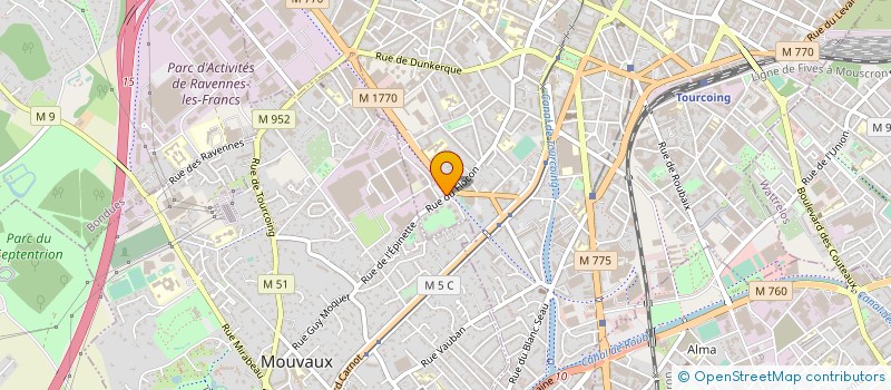 localisation de l'entreprise EUREXACT SARL à TOURCOING