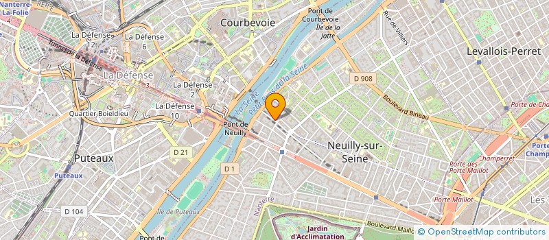 localisation de l'entreprise EUREXIM à NEUILLY-SUR-SEINE