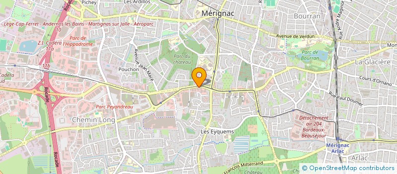 localisation de l'entreprise EUREXO-INTERNATIONAL à MERIGNAC