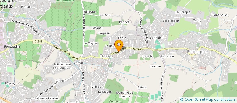 localisation de l'entreprise EURHOS à TRESSES
