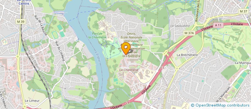 localisation de l'entreprise EURIAL INGREDIENTS ET NUTRITION à NANTES