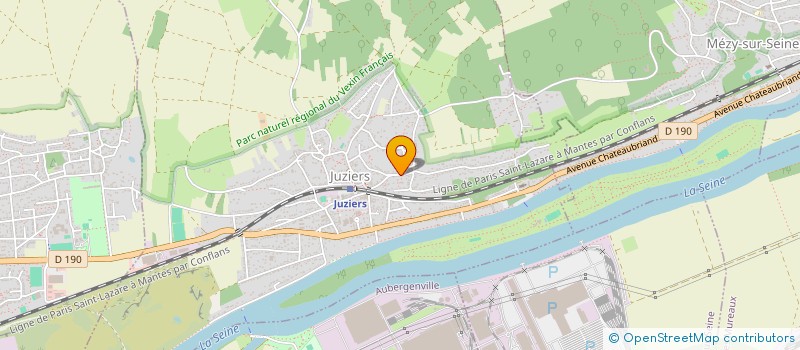 localisation de l'entreprise EURIALE SERVICES  JUZIERS