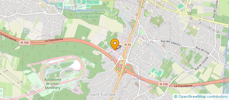 localisation de l'entreprise EURICE à LINAS