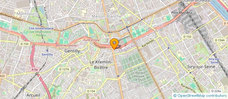 localisation de l'entreprise EURIDEX  LE KREMLIN-BICETRE