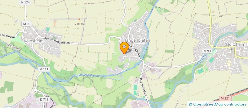 localisation de l'entreprise EURIDIS  HANGENBIETEN