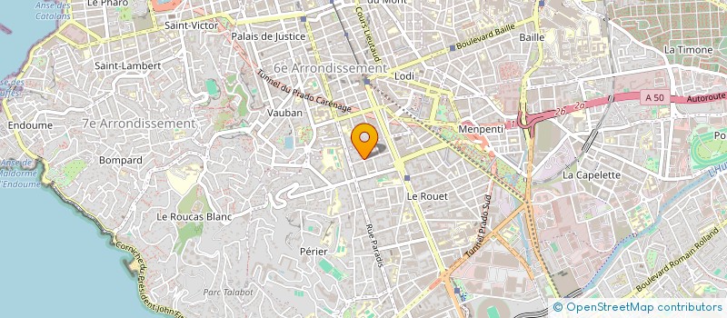 localisation de l'entreprise EURIMED à MARSEILLE
