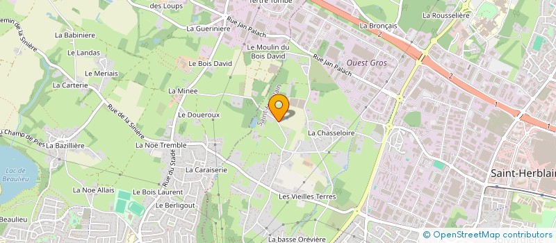 localisation de l'entreprise EURIPROM à SAINT-HERBLAIN