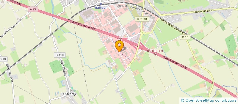 localisation de l'entreprise EURISOL à BAILLEUL