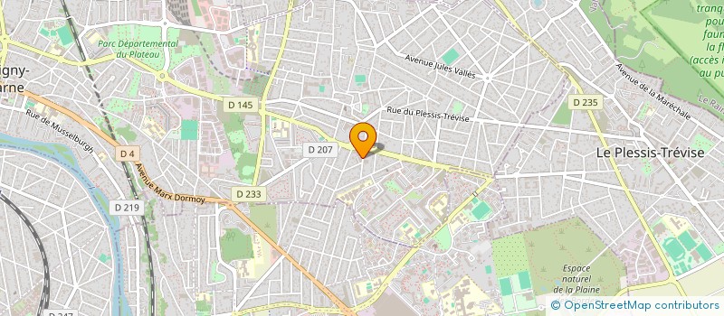 localisation de l'entreprise EURISOL à CHAMPIGNY-SUR-MARNE