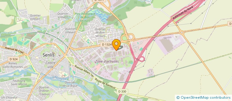 localisation de l'entreprise EURISOL à SENLIS