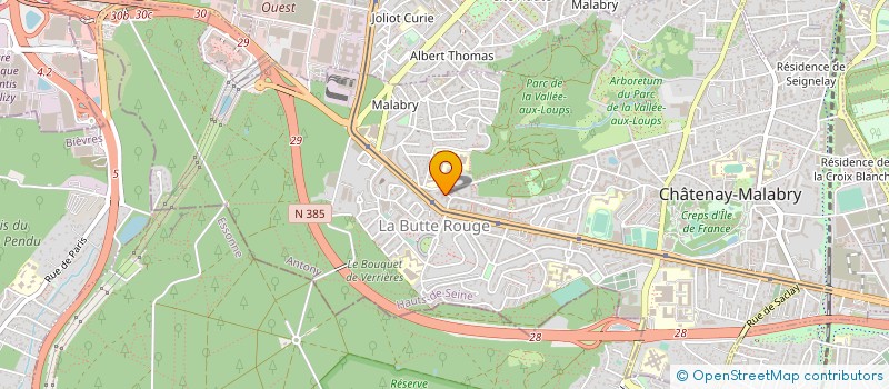 localisation de l'entreprise EURISTIK à CHATENAY-MALABRY