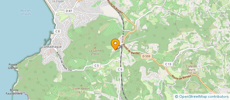 localisation de l'entreprise EURIVAL à SAINT-CYR-SUR-MER