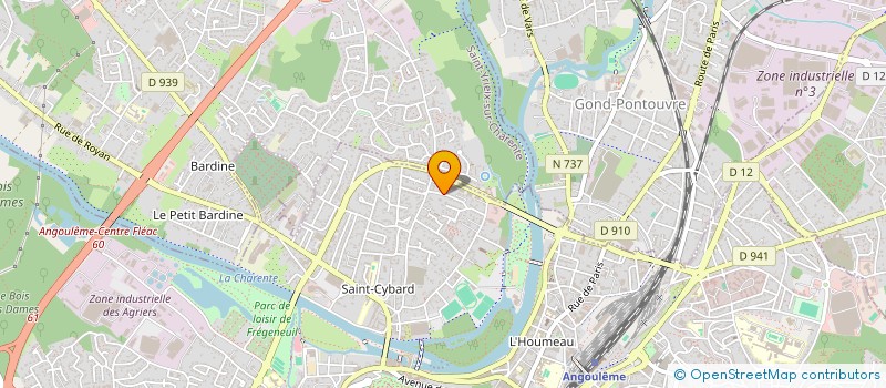 localisation de l'entreprise EURL 02TELECOM à ANGOULEME