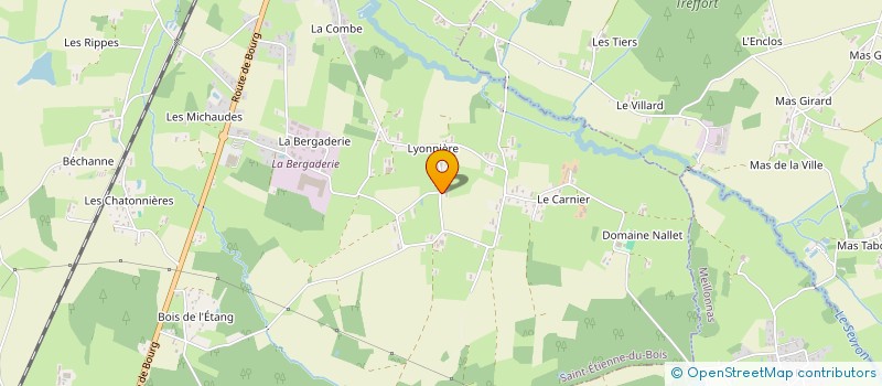 localisation de l'entreprise EURL 155  SAINT-ETIENNE-DU-BOIS