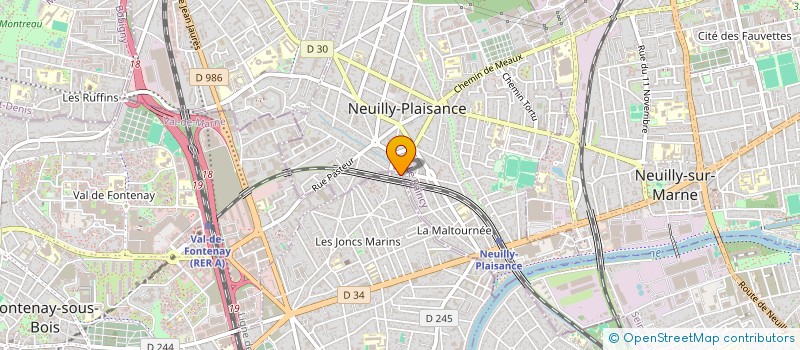 localisation de l'entreprise EURL 19 GRANDE RUE  ROSNY-SOUS-BOIS