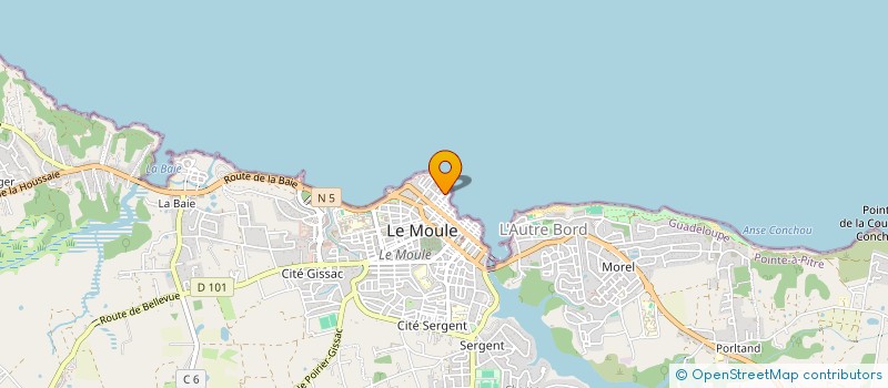 localisation de l'entreprise EURL 2 B à LE MOULE