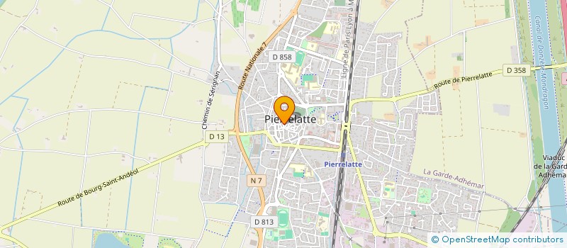 localisation de l'entreprise EURL 2 V COIFFURES à PIERRELATTE