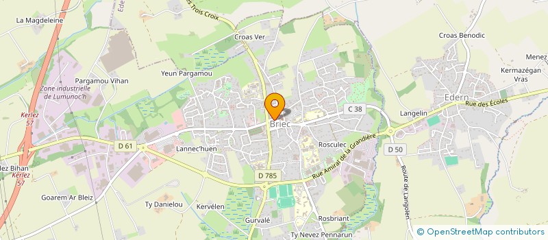 localisation de l'entreprise EURL 2A LIBERTE à BRIEC