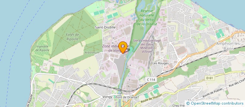 localisation de l'entreprise EURL 2A SPORT à THONON-LES-BAINS
