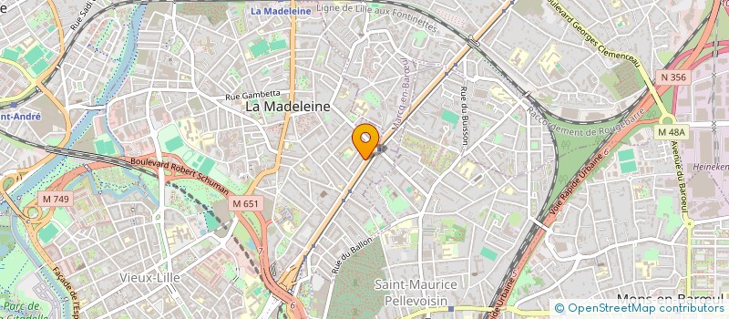 localisation de l'entreprise EURL 2B RH à LA MADELEINE