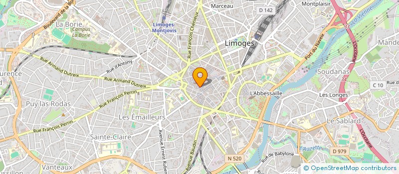 localisation de l'entreprise EURL 2GSD à LIMOGES