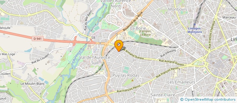 localisation de l'entreprise EURL 2KD à LIMOGES