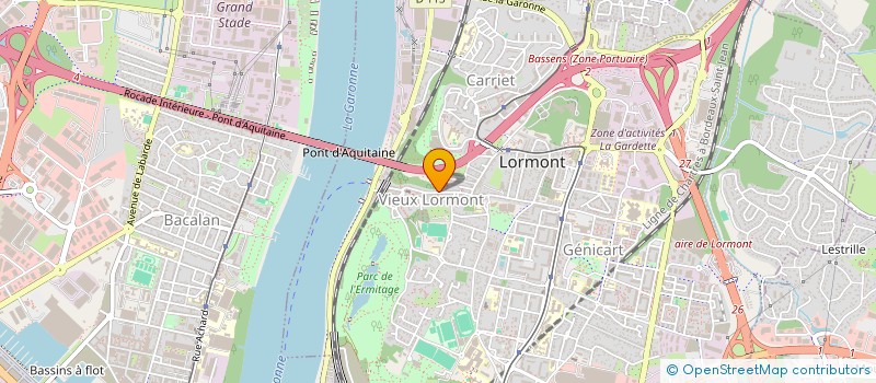 localisation de l'entreprise EURL 2M MENUISERIE  LORMONT