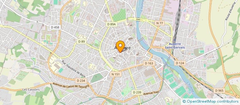 localisation de l'entreprise EURL 3 CLEMENCEAU à AUXERRE
